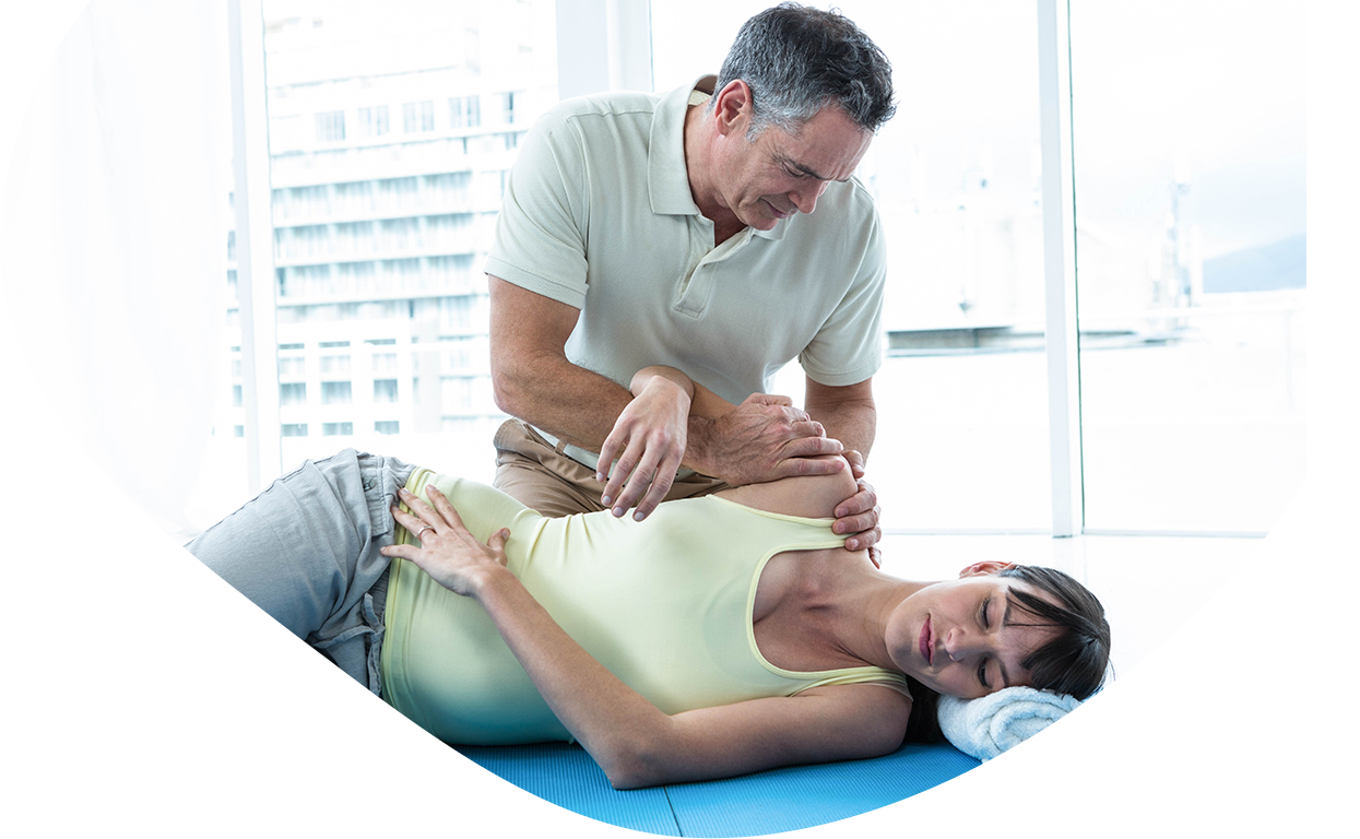 Woman with Chiropractor 